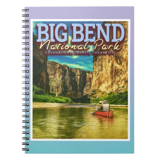 CADERNO ESPIRAL BIG BEND NATIONAL PARK - TEXAS USA (Frente)