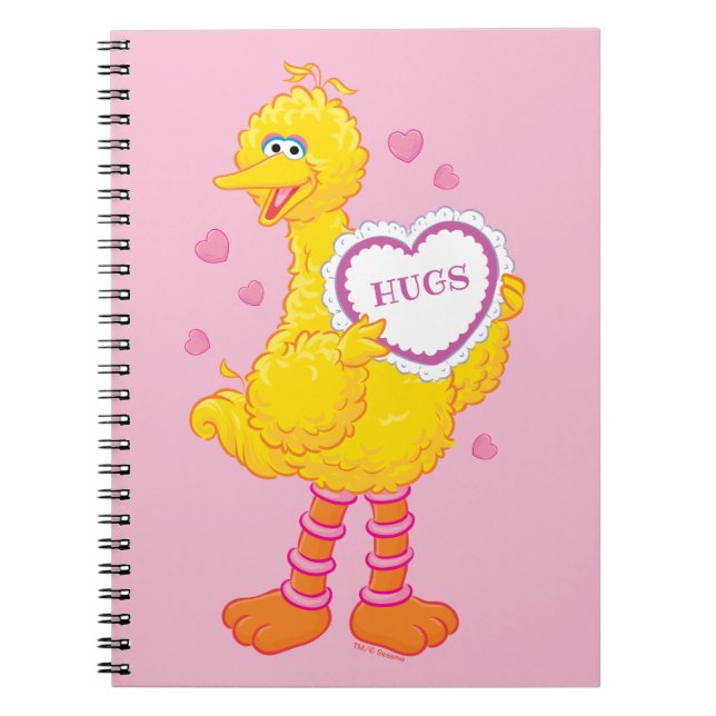 Caderno Espiral Big Bird no Dia dos Namorados (Frente)