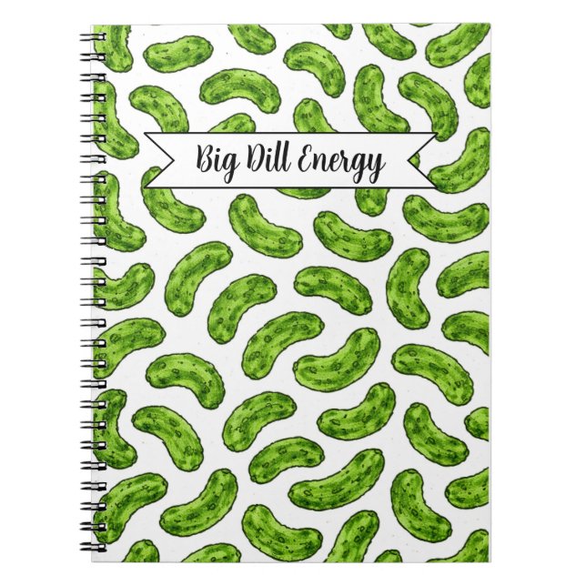 Caderno Espiral Big Dill Energy (Frente)