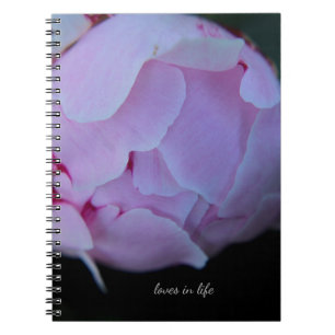 Caderno Espiral Big Pink Peony Bud