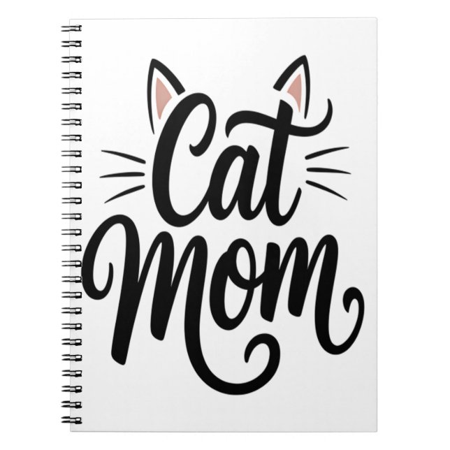 Caderno Espiral Bigodes e Orelhas de Mãe de Gato (Frente)
