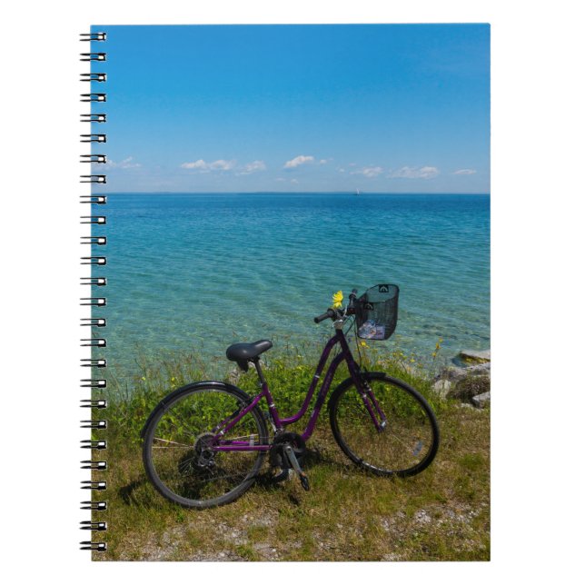 Caderno Espiral Bike Em Mackinac (Frente)