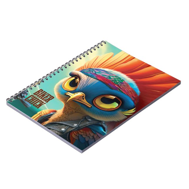 Caderno Espiral Biker Pintinho Spiral Photo Notebook (Left Side)