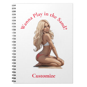 Caderno Espiral Bikini Beach Girl Thunder_Cove