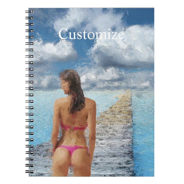 Caderno Espiral Bikini Girl Thunder_Cove (Frente)