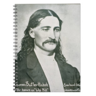 Caderno Espiral "Bill selvagem" Hickok (foto de b/w)