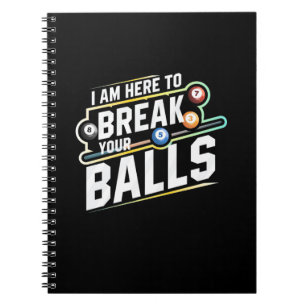 Caderno Espiral Billiards Snooker Está Aqui Para Quebrar Suas Bol