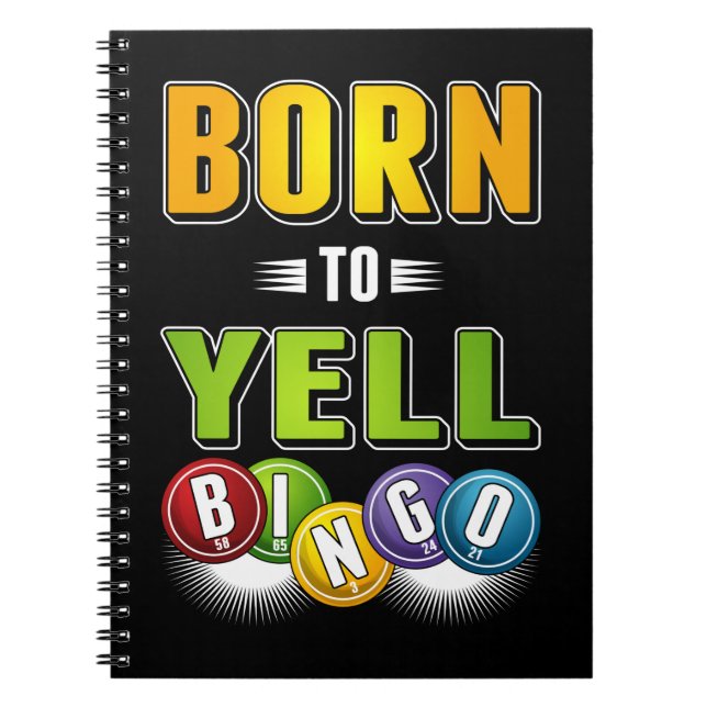 Caderno Espiral Bingo Player Humor Men Women Engraçado Bingo (Frente)