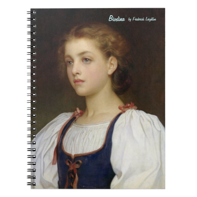 Caderno Espiral Biodina por Frederick Leighton Notebook (Frente)