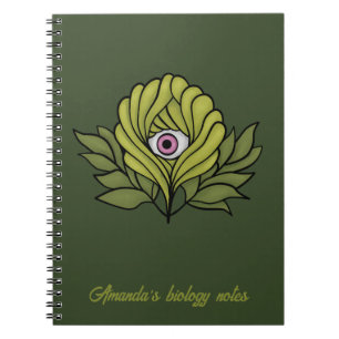 Caderno Espiral Biologia da Fantasia Verde, Primavera de Fábrica C