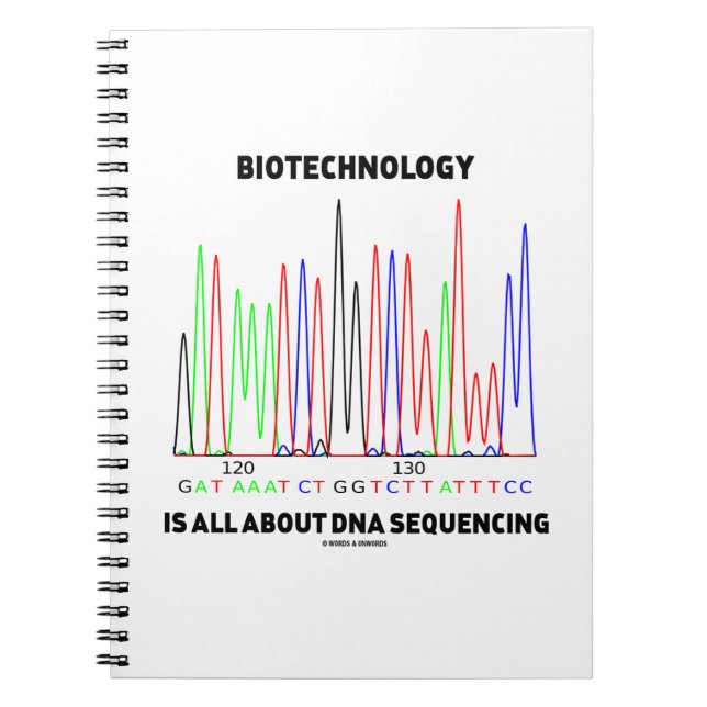 Caderno Espiral Biotecnologia É Tudo Sobre Sequência De DNA (Frente)