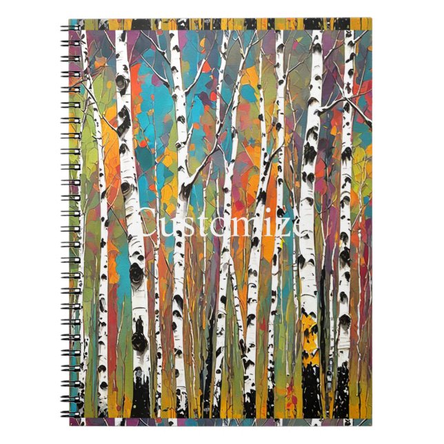 Caderno Espiral Birch Woods Thunder_Cove (Frente)