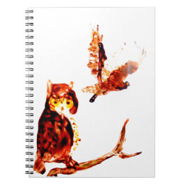 Caderno Espiral Bird Art Tawny Ows