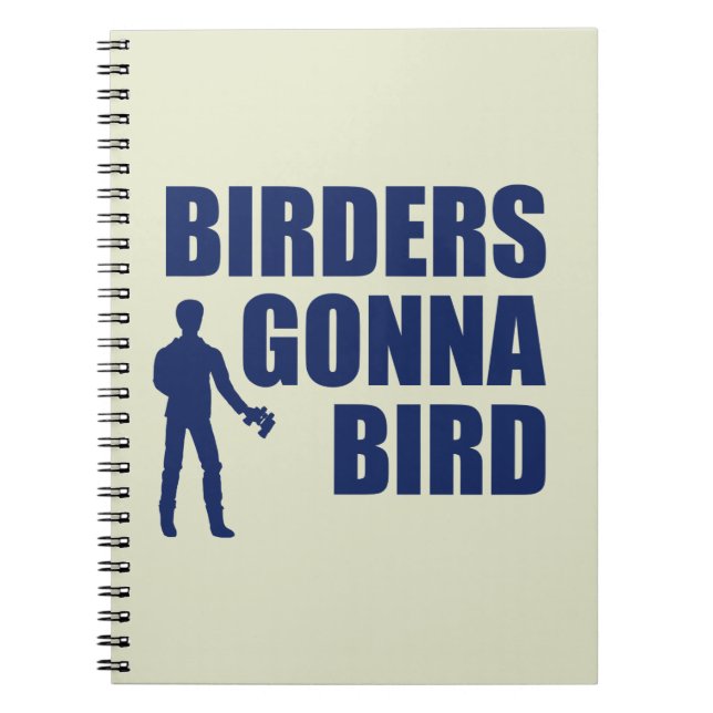 Caderno Espiral Birders Gonna Bird (Frente)