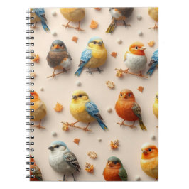 Caderno Espiral Birds