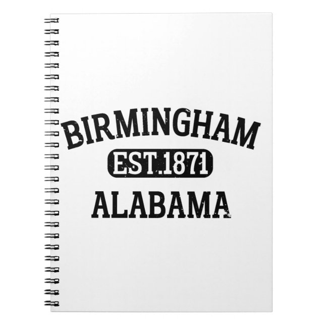 Caderno Espiral Birmingham Alabama Vintage (Frente)