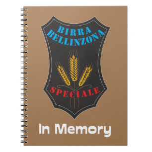 Caderno Espiral Birra Bellinzona Svizzera Nootbook