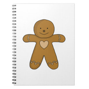 Caderno Espiral Biscoito de Natal do GingerBread