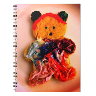 Caderno Espiral Biscoito de Urso de Pelúcia