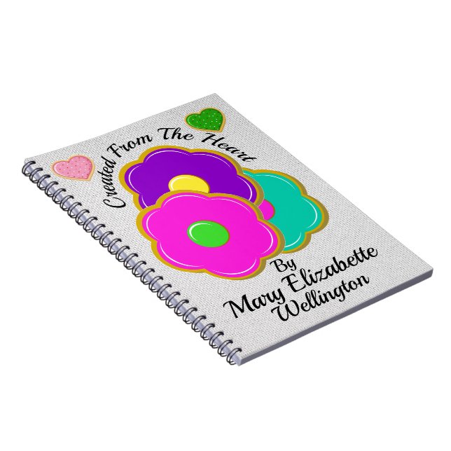 Caderno Espiral BISCOITOS Criados Por ... (Lado Direito)