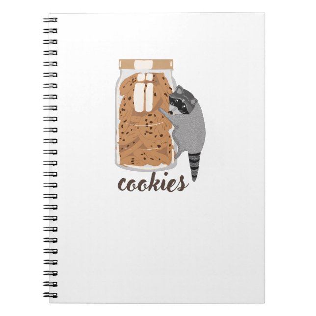 Caderno Espiral Biscoitos-de-mapache (Frente)
