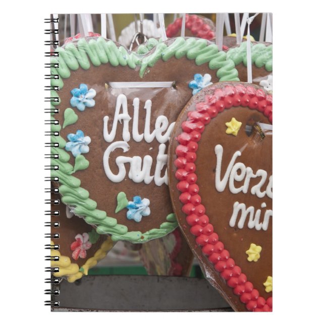Caderno Espiral Biscoitos decorativos de gengibre (Frente)