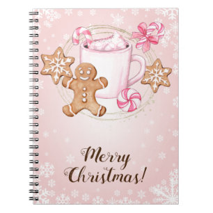 Caderno Espiral Biscoitos e Natal quente