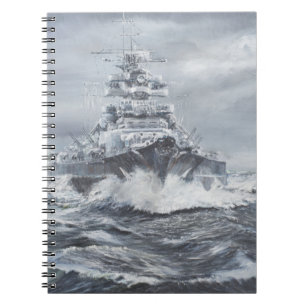 Caderno Espiral Bismarck fora da costa 1900hrs 23rdMay de