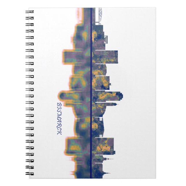 Caderno Espiral Bismarck Skyline (Frente)