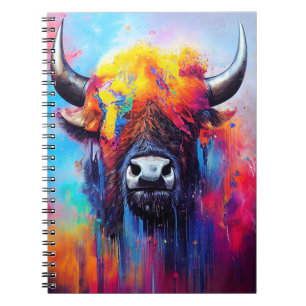 Caderno Espiral Bison Animal Discovery Adventure Planet Nature