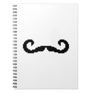 Caderno Espiral Bit Pixel Handlebar Mustache