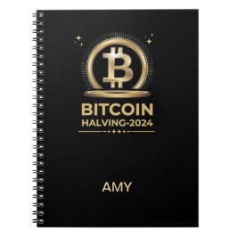 Caderno Espiral BITCOIN HALVING 2024 Crypto Digital Currency