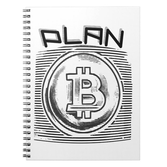 Caderno Espiral Bitcoin - Plano B de Criptomoedas  (Frente)