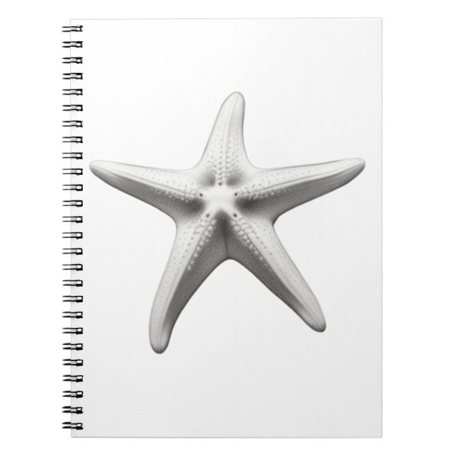 Caderno Espiral Black and White Starfish (Frente)
