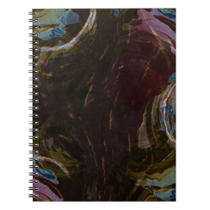Caderno Espiral Black Atomic Abstrato Art