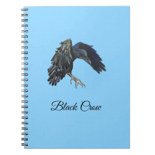 Caderno Espiral Black Crow Master of Time Personalizado Sky Blue