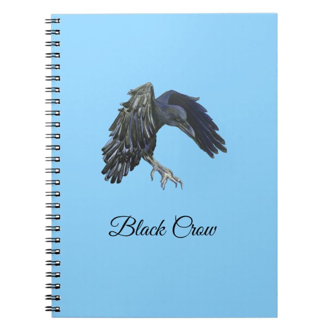 Caderno Espiral Black Crow Master of Time Personalizado Sky Blue (Frente)