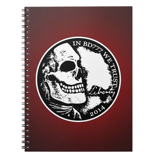Caderno Espiral Black Death 777 - Liberty (Frente)