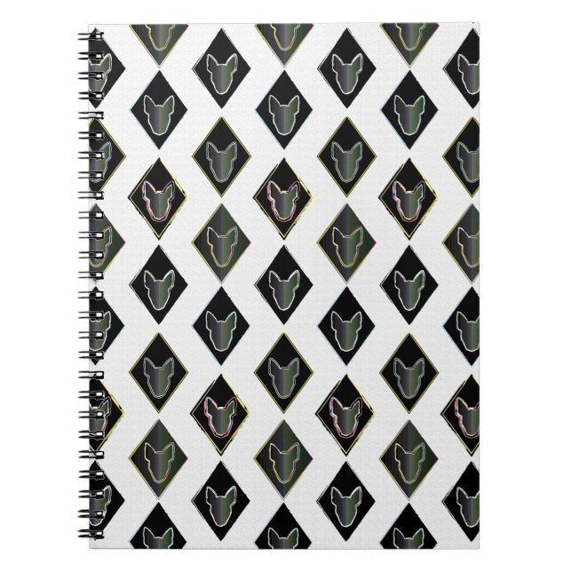 Caderno Espiral Black Diamond Bull Terrier (Frente)