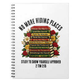 Caderno Espiral Black History Icons Heroes Christian Study