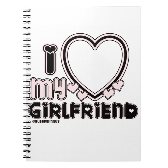 Caderno Espiral black i luv 1 (Frente)