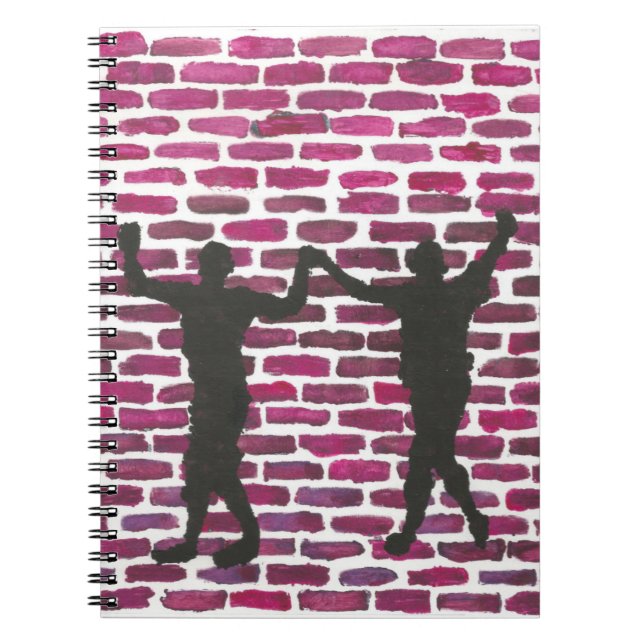 Caderno Espiral Black Magic Hollyhock by Yeshaya Dank Wood Wall Ar (Frente)