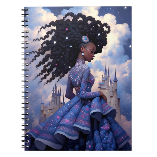 Caderno Espiral Black Princess Fantasy Art (Frente)