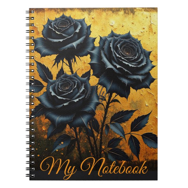 Caderno Espiral Black Roses (Frente)