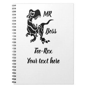 Caderno Espiral Black Trex, o Chefe Dino
