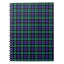 Caderno Espiral Black Watch Scottish Tartan
