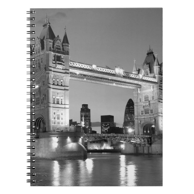 Caderno Espiral Black White Tower Bridge (Frente)