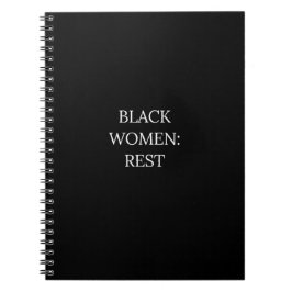 Caderno Espiral Black Women Rest Notebook