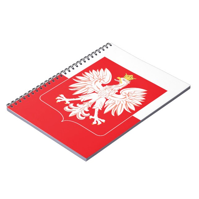 Caderno Espiral Blindagem Vermelha Polonesa (Left Side)