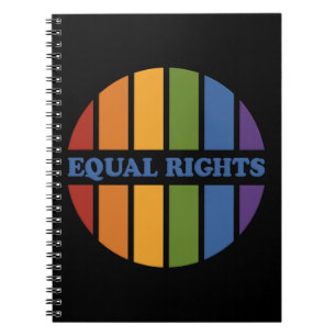 Caderno Espiral bloco de anotações de direitos iguais